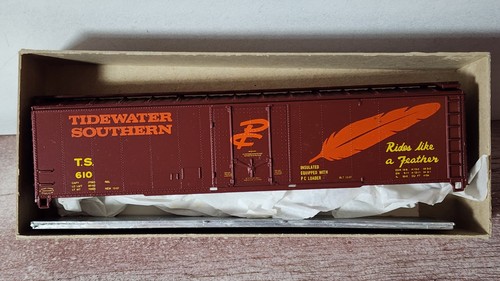 Kit Tidewater & Southern RR 50' PD Boxcar 610 Roundhouse MDC 1272 escala HO | Zustand: New