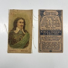 ORIGINAL Tobacco Trading Card Junk Journal Kings Queens Charles I Three Castles