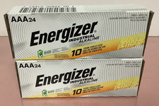 2 packs 48 total ENERGIZER INDUSTRIAL ALKALINE BATTERIES AAA 12/2035