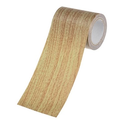 1-Roll 2.24''x15ft Self-Adhesive Wood Floor Tape for Furniture [Brown Pine]