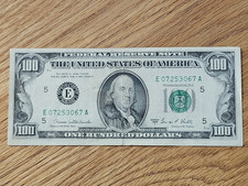 1969 C $100 "NON-STAR" FEDRAL RESERVE NOTE RICHMOND DISTRICT E07253067A