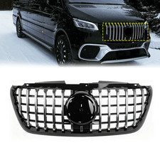 Chrome Gt Style Grill Front Bumper Grille For Mercedes Sprinter W907 W910 2018