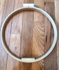 14 inch Wood Embroidery Hoop Adjustable Wing Nut Quilting Needlework Round Frame