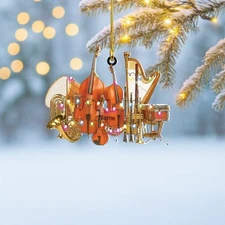 Personalized Orchestra Musical Christmas Ornament, Classical Music Lovers Gift