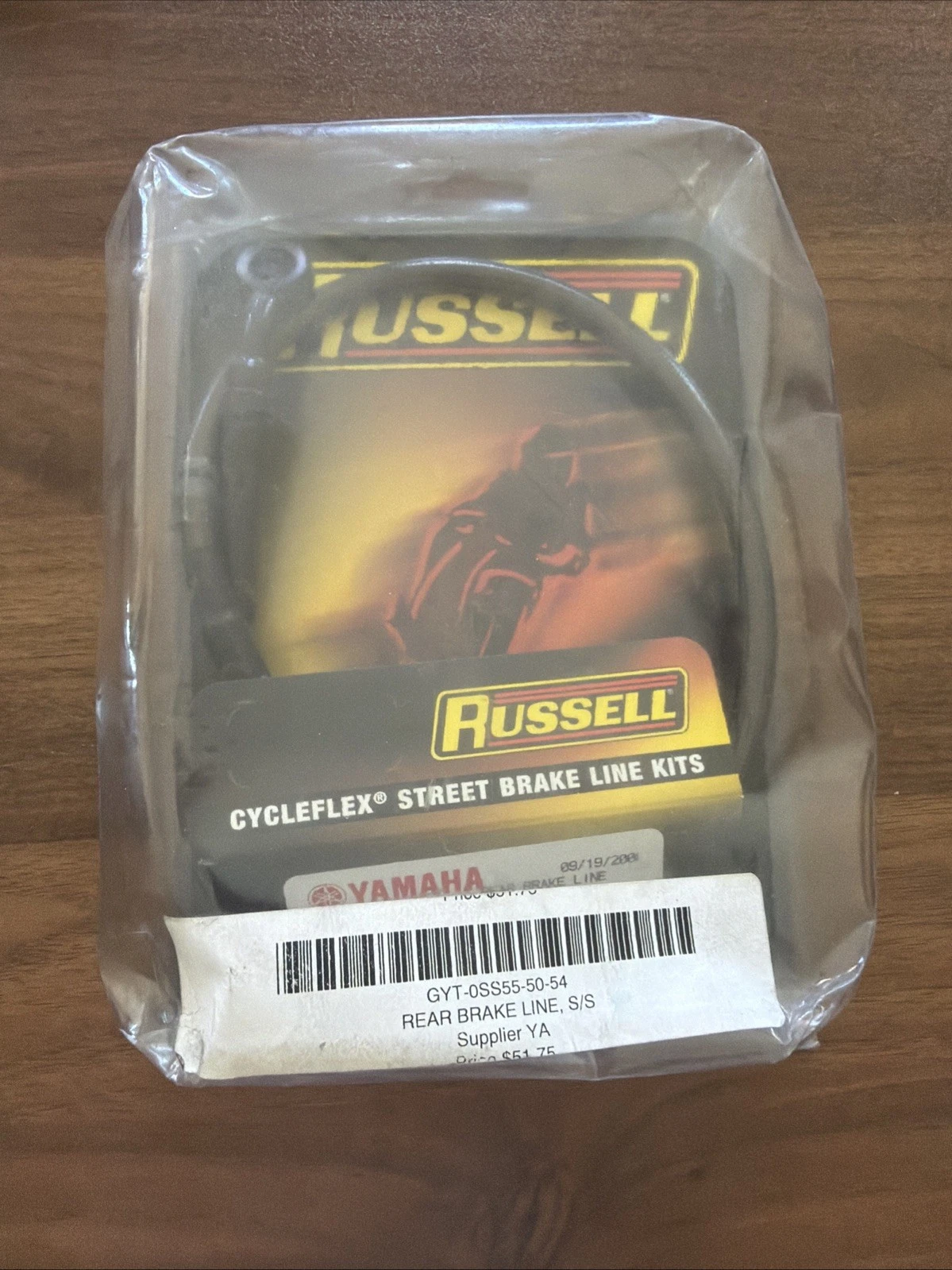 RUSSELL YAMAHA REAR BRAKE LINE 06-11 YZF R6 GYT-0SS55-50-54