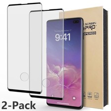 2Packs Clear For Samsung S10 5G/ S10 Plus / S10e Tempered Glass Screen Protector
