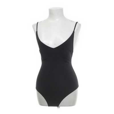 H&M, Badeanzug, Größe: 36, Schwarz, Elasthan/Polyamid/Polyester, Einfarbig #iHB