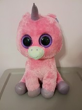 Large Ty Beanie Boos 18" Magic Pink  Purple Plush Unicorn 2013