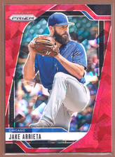 Jake Arrieta #181 2025 Panini Prizm Red Ice Prizm-2317