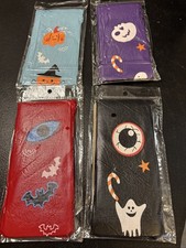 4 Pair Girls Halloween Stockings-tights. See Pictures And Description Ages 5-10