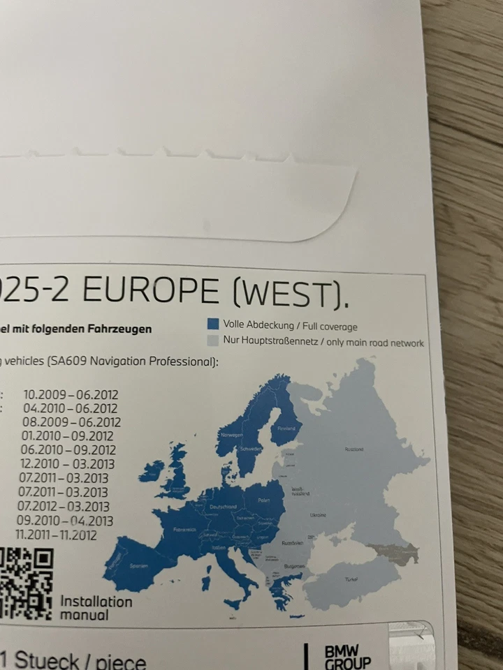 ORIGINAL BMW PREMIUM NAVI UPDATE USB ROAD MAP EUROPE WEST PREMIUM 2025-2 - Bild 4 von 4