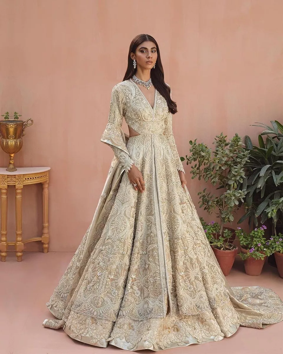 Pakistani long cheap wedding dresses
