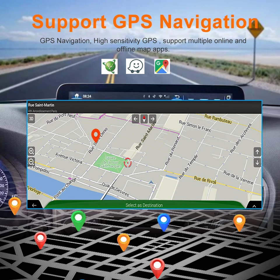 Android 13.0 HD Car Media Player for Infiniti QX30 Q30 2015-2018 Carplay GPS DSP - Image 4 of 4