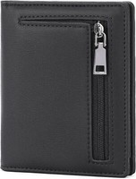 Herren GeldböRse Rfid Slim Wallet MüNzfach Portemonnaie Schwarz