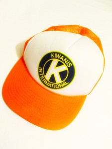 KIWANIS-International-Vintage-Mens-Hat-Cap-M-L-Adjustable-Snapback-Trucker-Style