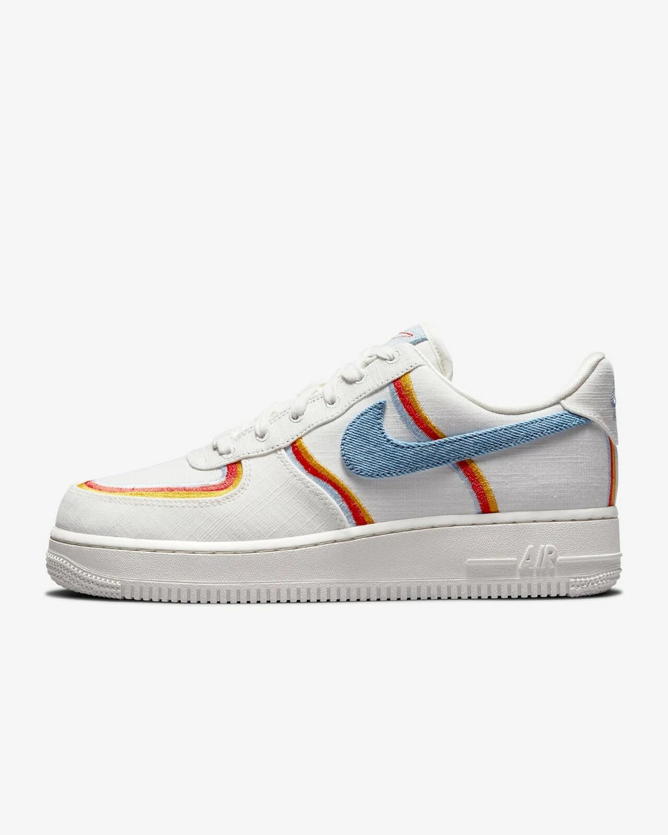 Nike Air Force 1 Low Sail Denim Swoosh W for sale | eBay