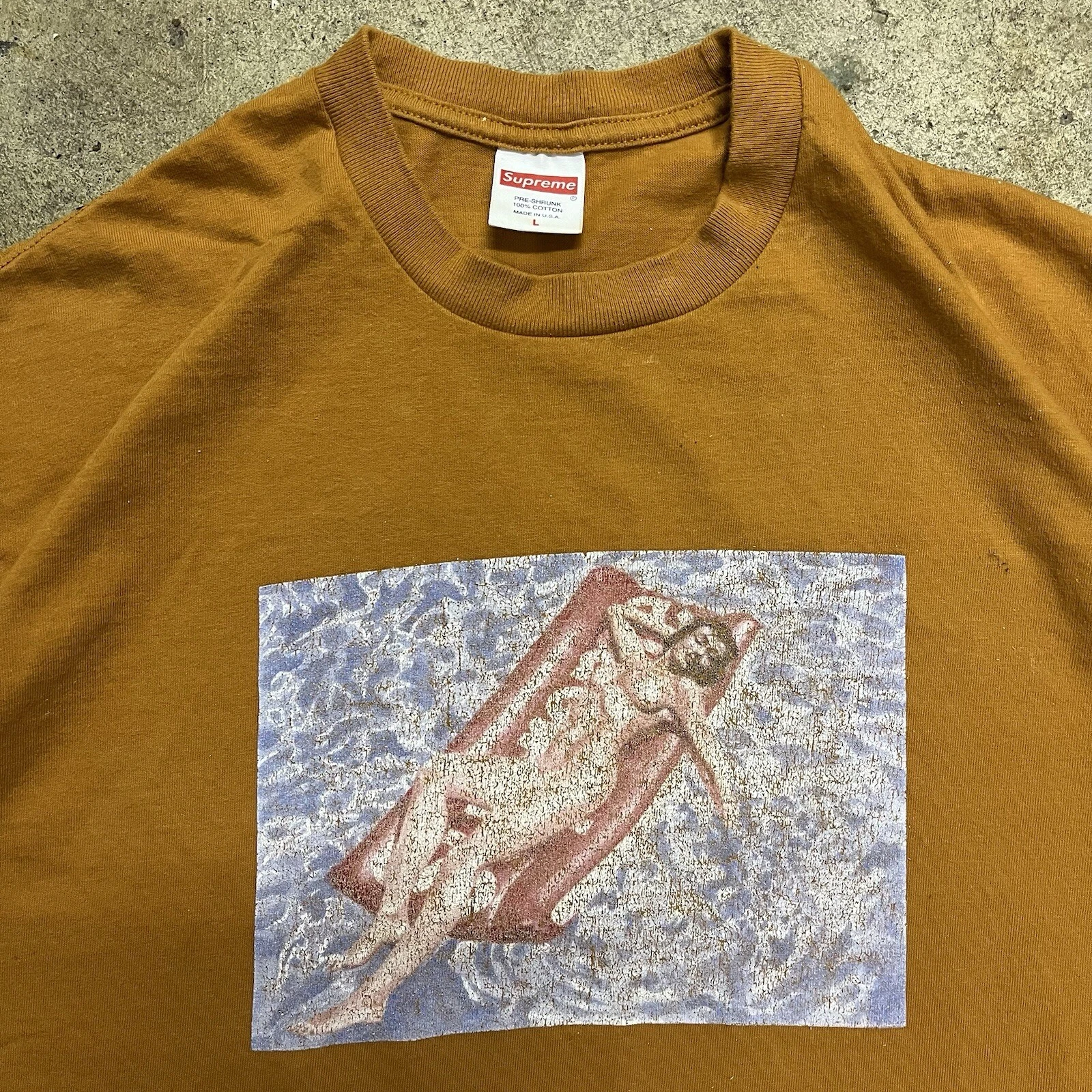 Tee shirt Supreme Float SS22 blanc orange taille L