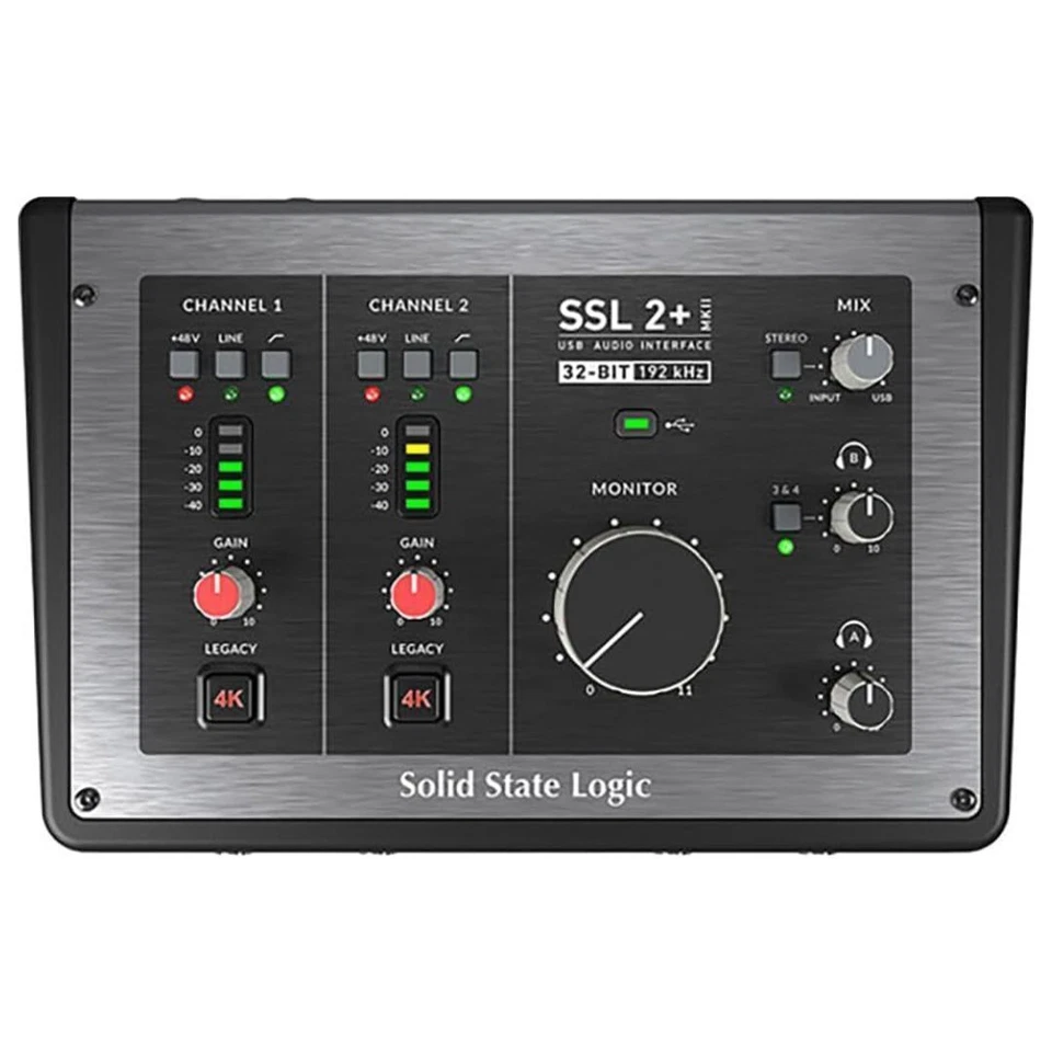 Solid State Logic SSL 2 Plus MKII USB Audio Interface with 4 Balanced Outputs - Image 2 of 4