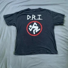Vintage D.R.I. Band Black Cotton All size S-345XL Gift For Fans T-Shirt HRS128