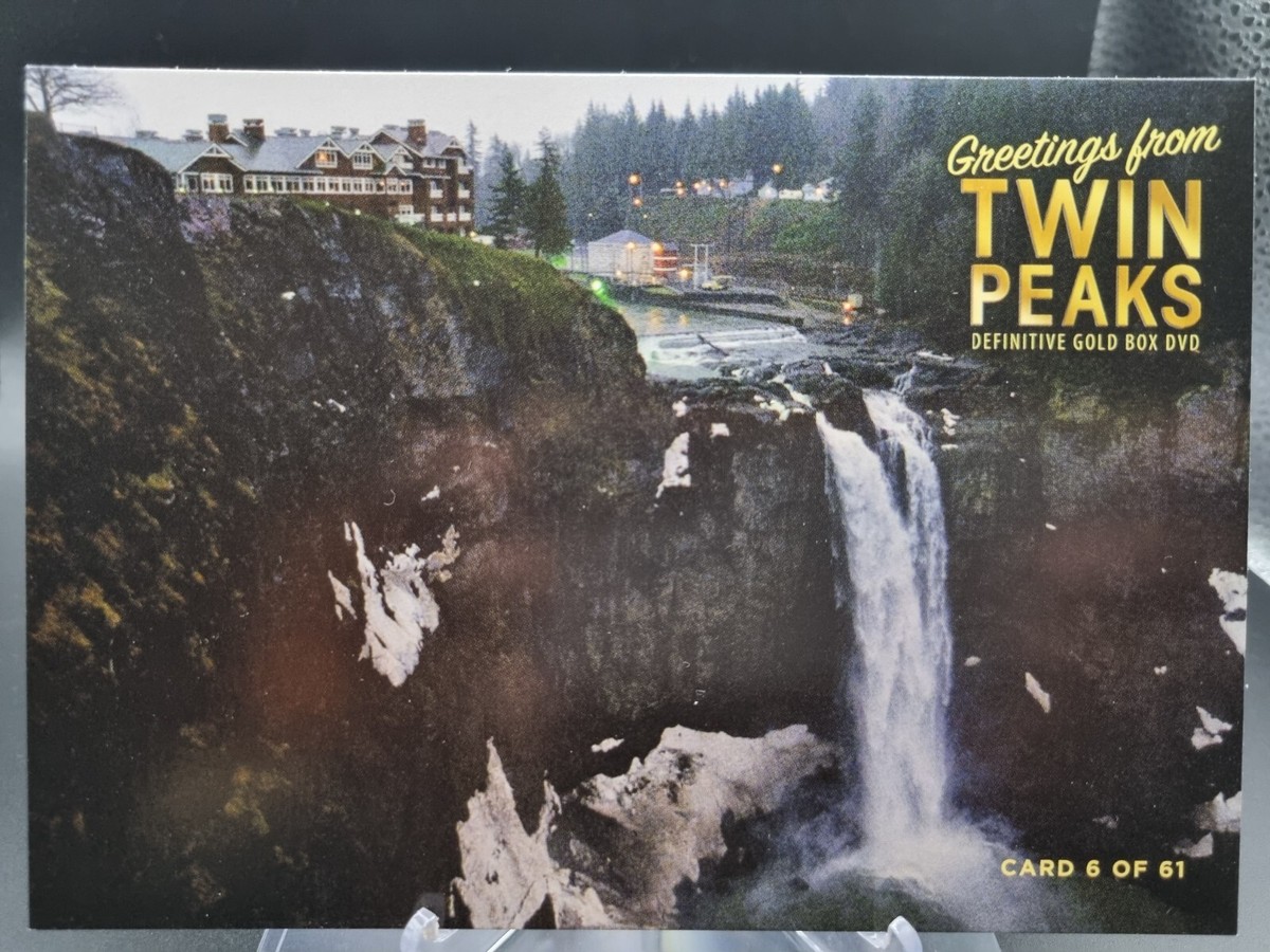 TWIN PEAKS - RARE GOLD BOX DVD POSTCARD No.6 - WATERFALL (DAVID