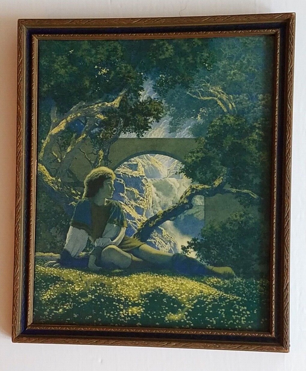 Original Signed Maxfield Parrish Print Titled "The Prince" The House of