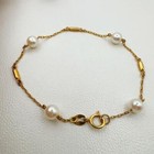 Mikimoto K18 Gold Pearl Bracelet Luxury Jewelry Elegant accessories Used from Jp