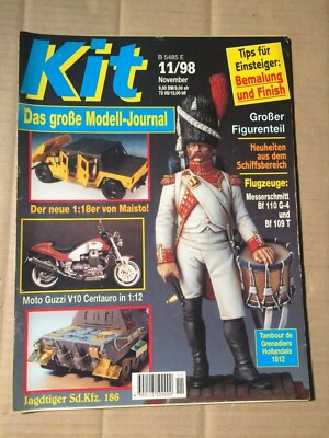 KIT 11/98 - MODELL-JOURNAL-MOTO GUZZI V10 CENTAURO- JAGDTIGER SDKFZ 186  (J14)