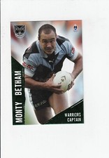 2004 Daily Telegraph NRL  Rugby League Monty Betham #226 (NZ Warriors)