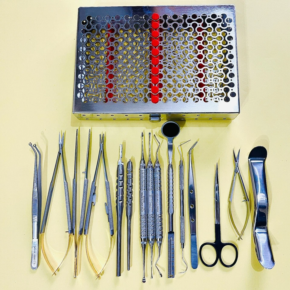 Micro Periodontal Oral Surgery Kit Surgical Instruments Dental Hu Friedy Knife - Image 2 of 3