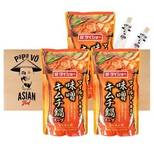 Daisho Miso Kimchi Hot Pot Suppe 3x750g Feuertopf Mongolentopf Soup Base 