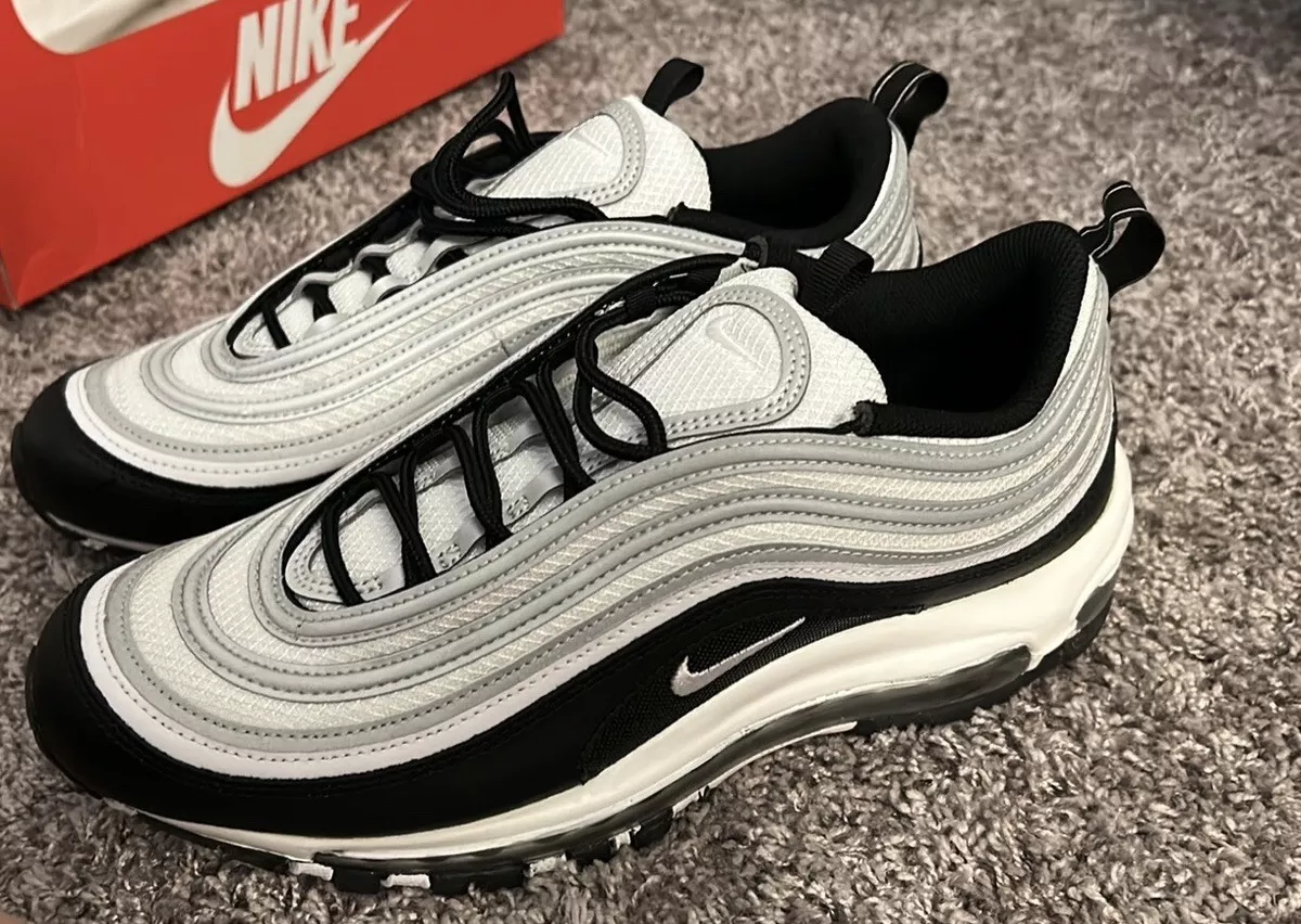 Size 10 Nike Air Max 97 Black Silver White