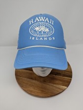 Vintage Hawaii Islands Hat Trucker Mesh Foam Snapback Cap Maui Kauai Lanai Kona