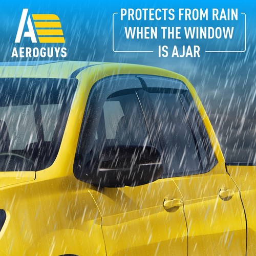 Protectores de lluvia viseras de ventilación para Honda Ridgeline 2017-2025 - Imagen 3 de 9