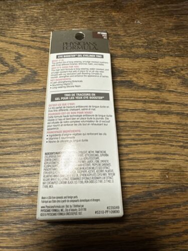 PHYSICIANS FORMULA GEL EYE LINER TRIO BROWN EYE BOOSTER BROWN PF10969 Brand New - Picture 2 of 2