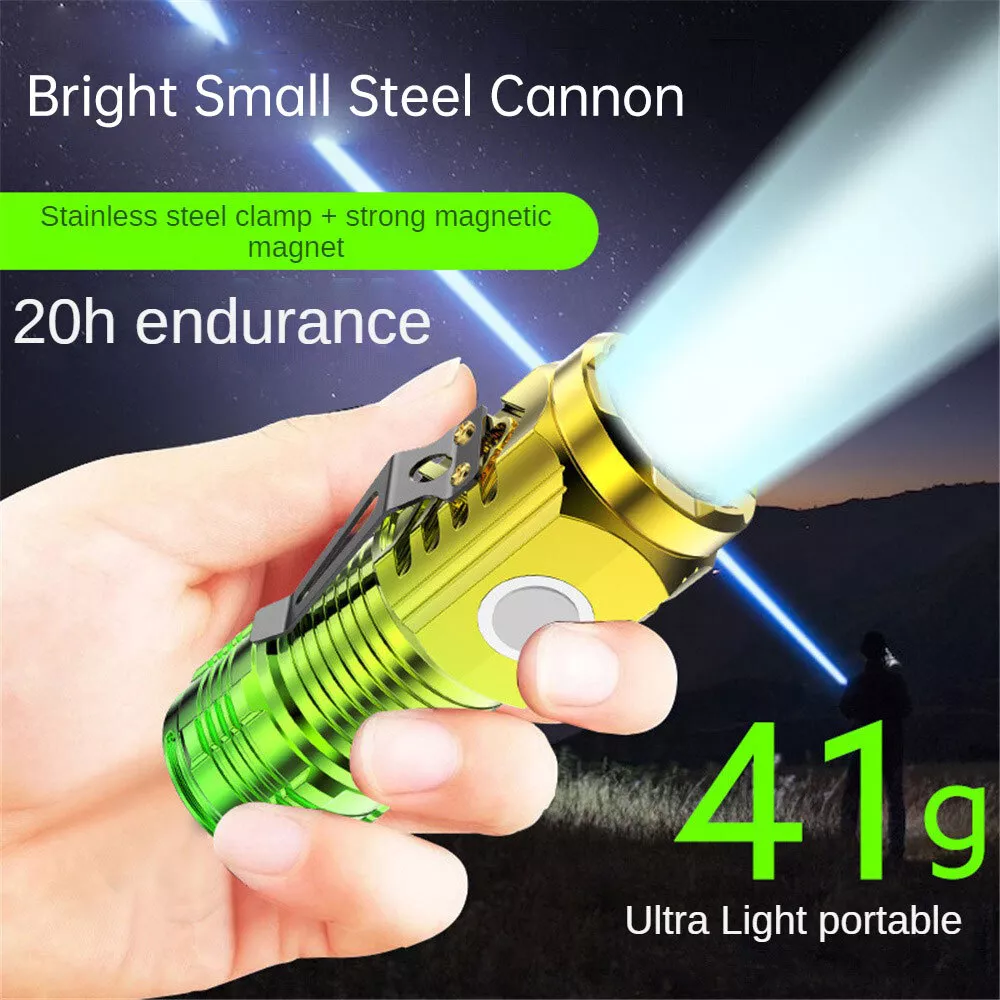 Three-Eyed Monster Mini Flashlight, LED Flashlights High Lumens  Rechargeable