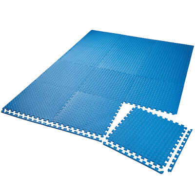 Bodenschutzmatte Fitness Puzzle Matte 12 Stück Schutzmatten Set Unterlegmatte