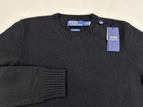 *DEFECTO MENOR* Suéter Polo Ralph Lauren Cashmere Crew SIN pony - Negro - Talla: S - Imagen 2 de 3
