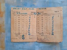 Bobby Locke Signed Score Card 1951 Nakuru Golf Club Shot 69
