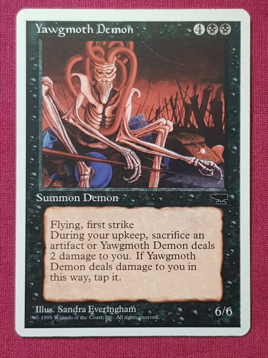 Magic The Gathering CHRONICLES YAWGMOTH DEMON single black card MTG | eBay
