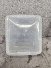 The Container Store Square Clear Plastic Storage Container 7" X 6.5