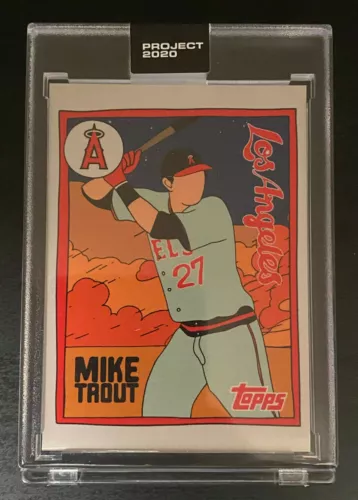 Topps PROJECT 2020 #63 - 2011 Mike Trout by Fucci w/ BOX 