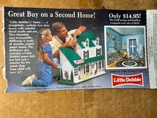 Rare 1986 LITTLE DEBBIE Doll House & Snack Shop Orignal Box Advertising Premium