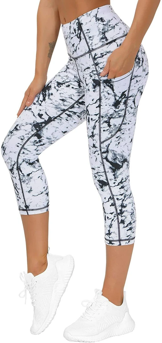 THE GYM PEOPLE Thick High Waist Yoga Pants with Pockets, Tummy