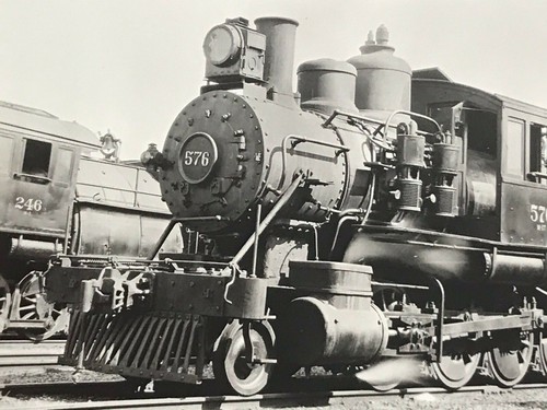 Lehigh Valley Railroad Locomotive 576 @ Sayre Pennsylvania RPPC Photo Postcard - Picture 2 of 5