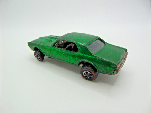 Vintage Hot Wheels Redline Custom Cougar Green Brown Int 1968 US CHIPPED LOOSE - Picture 8 of 15