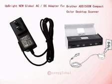 24V AC/DC Adapter For Brother Compact Color Desktop Scanner ADS-1500W ADS1500W