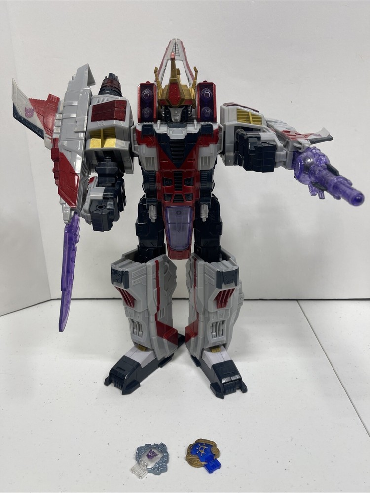 Transformers Cybertron Supreme Class Starscream 2004 w/Cyber Keys