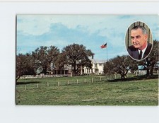 Postcard Texas White House Ranch Home of Lyndon B. Johnson Johnson City Texas