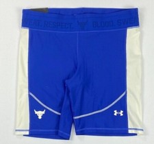 Women's Under Armour Project Rock Heatgear Compression High Rise Bike Shorts S