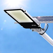 5000W Commercial LED Solar Street Light Dusk to Dawn Outdoor Garden Road Lamp